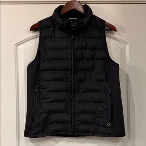 GAP Women's Black Puffer Vest Zipper Pockets L large